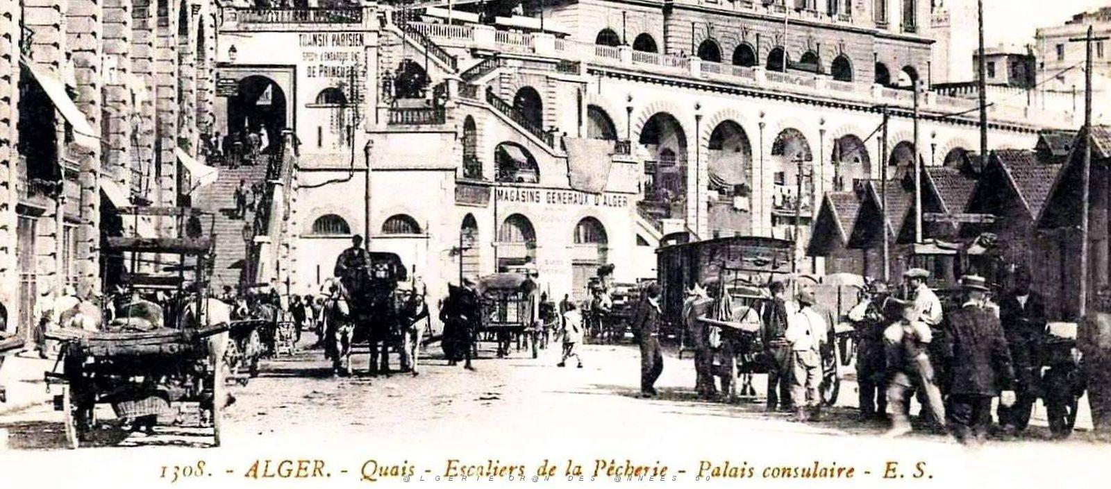1078- Alger - Escaliers de la Pecherie et le Palais Consulaire2.jpg